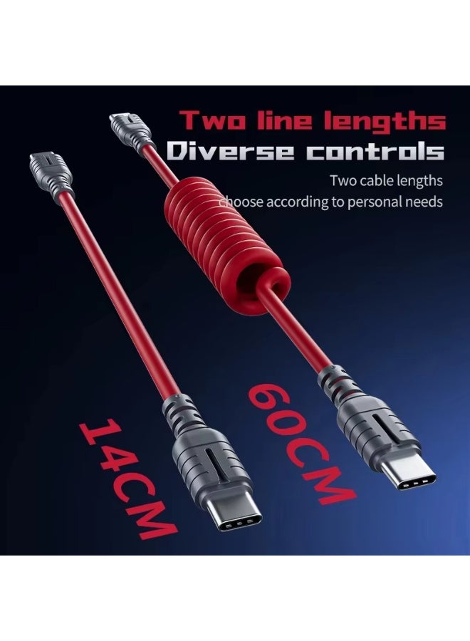 بليكستون بلكستون جي إس 2 محوّل ألعاب قابل للفصل ثلاثة في واحد دبل تايب سي + دبوس ، محوّل ومهايئ صوت عالي الدقة مع شحن سريع بقدرة 60 واط، مع كابل إضافي بطول 60 سنتم ، متوافق مع ريد ماجيك، آيباد، آيفون، الهواتف المحمولة، أجهزة اللابتوب، سامسونج وأندرويد - Image 4